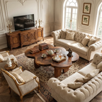 Organic Cloud-Shaped Coffee Table with Sculptural Low Profile - view 5 of 7