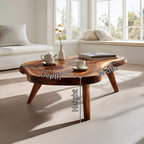 Organic Freeform Coffee Table with Sculpted Tapered Legs - view 7 of 7