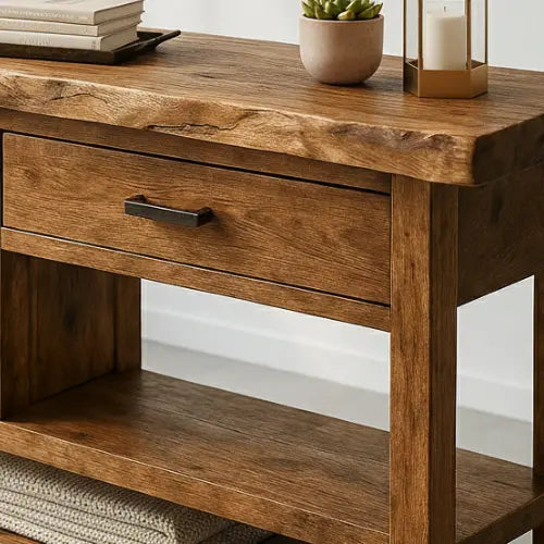 Handcrafted Solid Wood Console Table – Modern Rustic Functionality - view 5 of 5