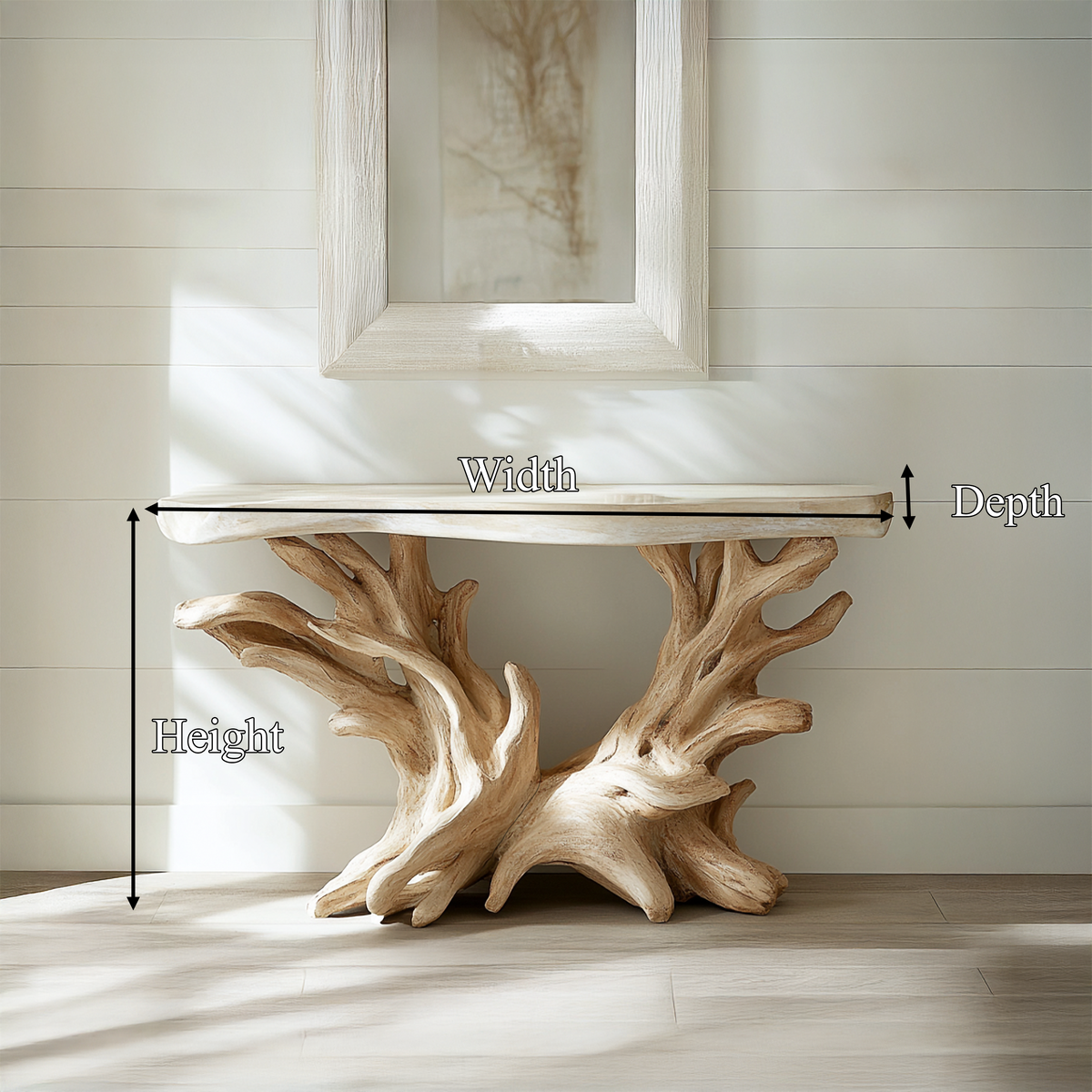 Coastal Rustic Organic Console Table Living Room And Bedroom - view 8 of 8