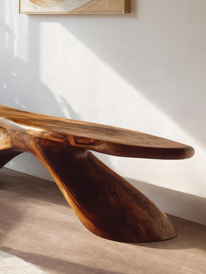 Sculptural Organic Bench For Entryway Or Living Room - view 4 of 7