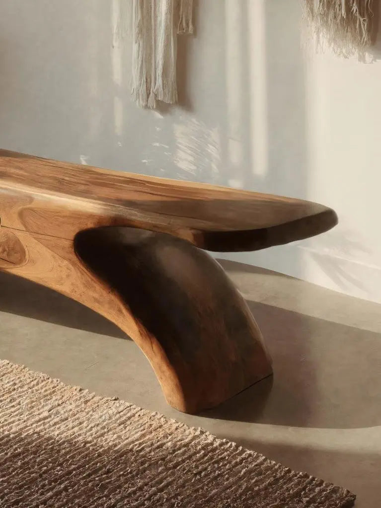 Modern Sculptural Bench For Bedroom Or Living Room - view 4 of 7