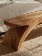 Organic Sculptural Bench For Bedroom Or Living Room - view 3 of 7
