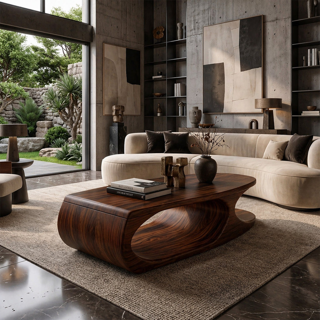 Organic Loop Coffee Table With Sculptural Open Base - view 3 of 8