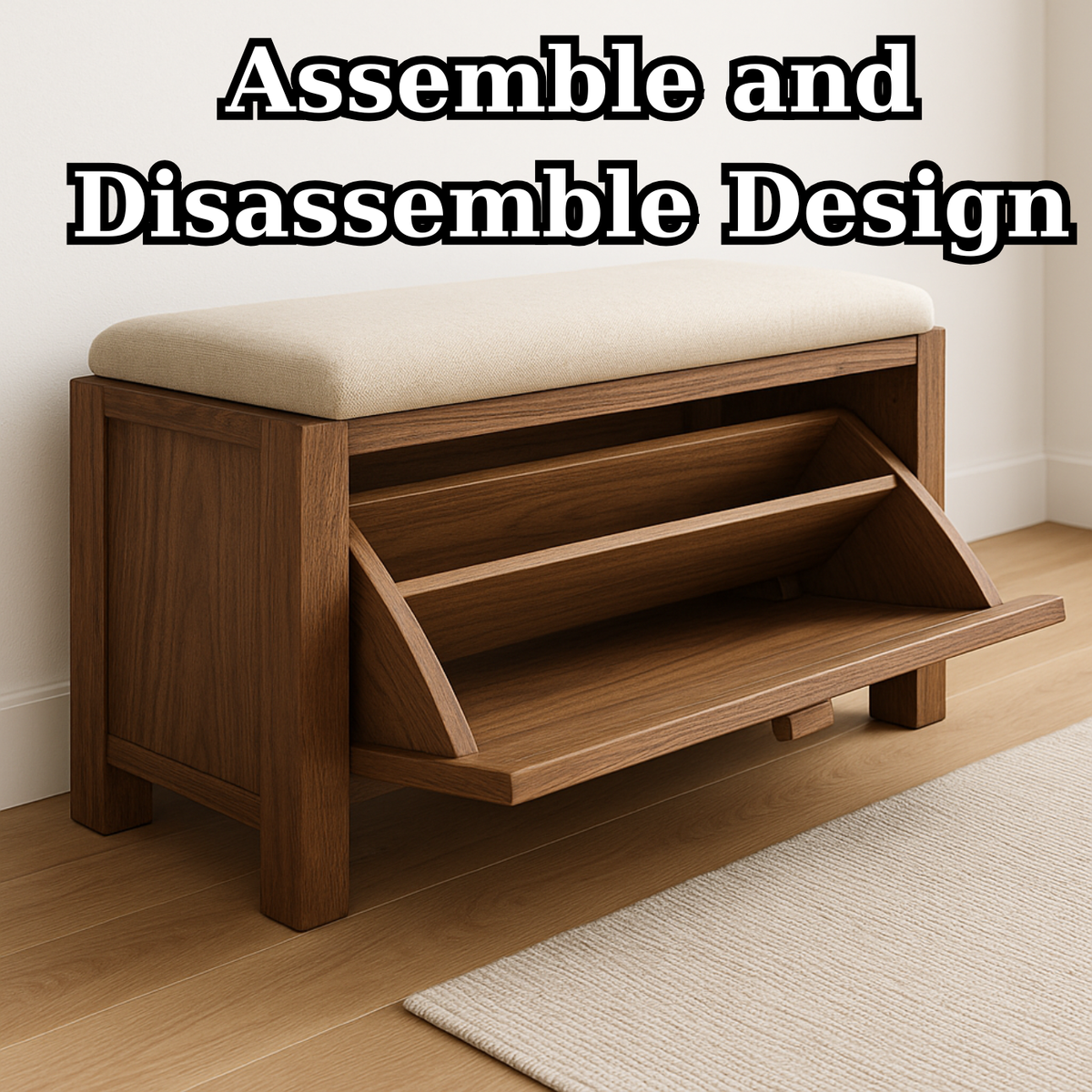 Handcrafted Solid Wood Rustic Bench – Natural Live-Edge Slab Entryway Seating - view 6 of 6