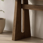 Handcrafted Solid Wood Sculptural Table, Console Table - view 5 of 5