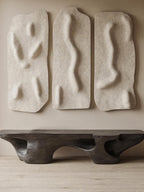 Contemporary Sculptural Bench With Carved Design For Living Room - view 2 of 7