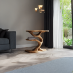 Rustic Tree End Table Living Room - view 3 of 7