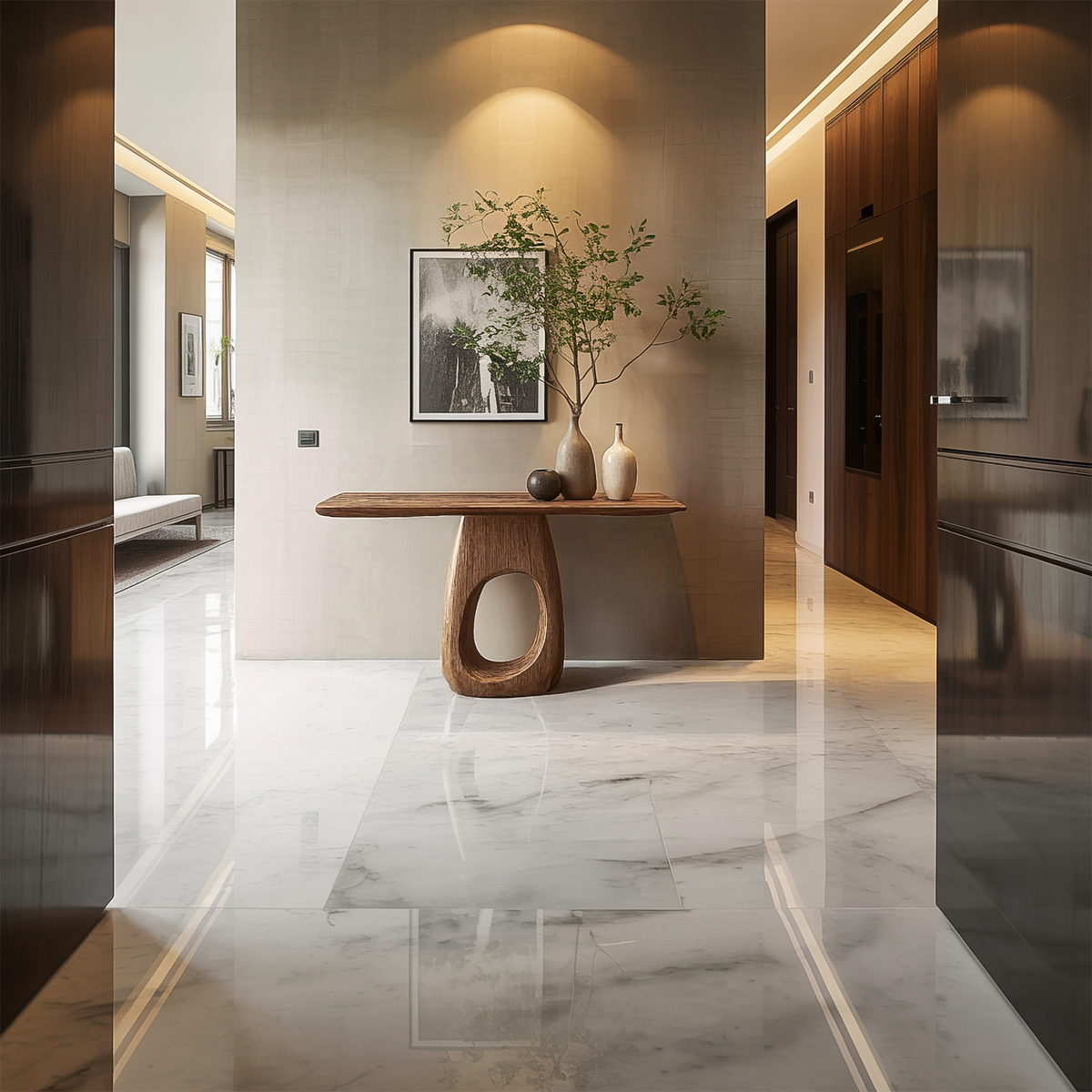 Artisan Organic Console Table Living Room And Hallway - view 2 of 8