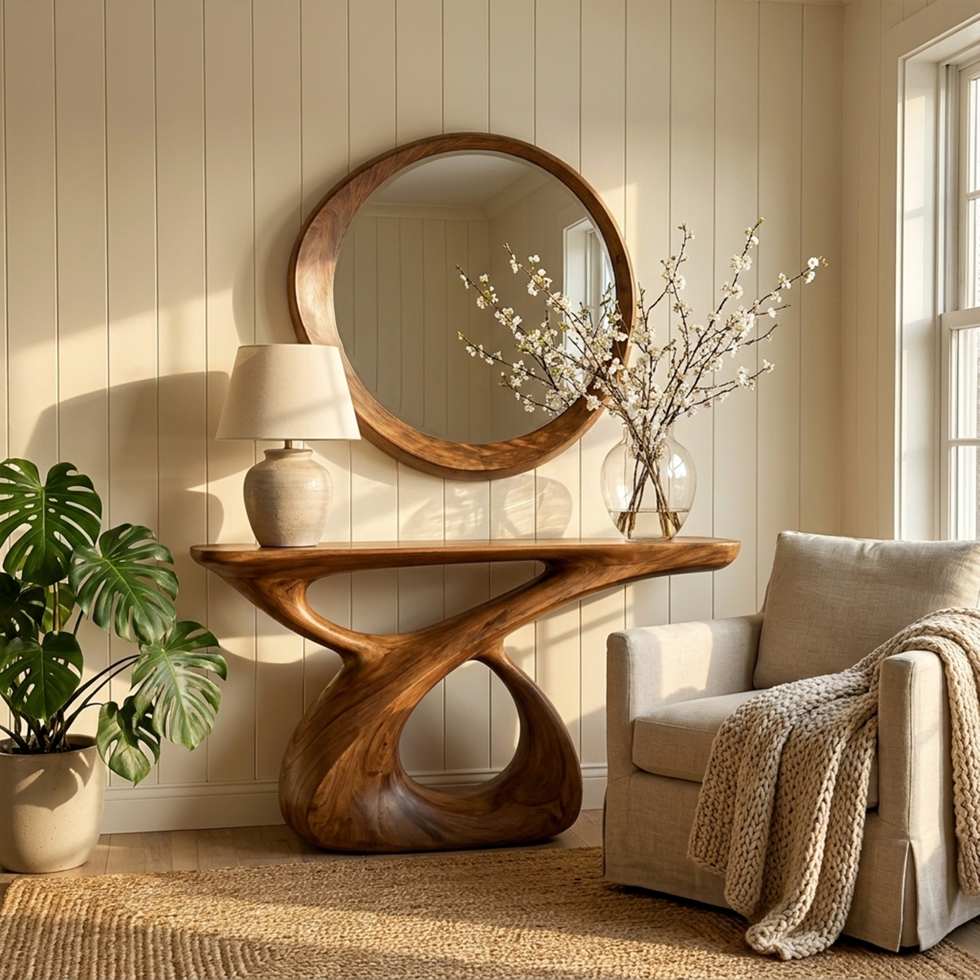 Mid Century Console Table Entryway And Hallway - view 6 of 8
