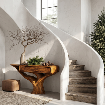 Modern Console Table With Storage Cabinet For Living Room - view 6 of 8