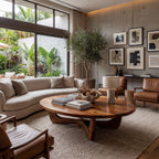 Organic Oval Coffee Table With Floating Sculptural Base - view 5 of 8