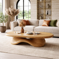 Modern Wooden Coffee Table with Elegant Curved Design - view 1 of 7
