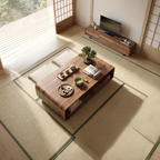 Modern Curved Coffee Table with Integrated Storage Design - view 3 of 7