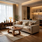 Live Edge Natural Wood Coffee Table with Curved Sculptural Frame - view 4 of 6
