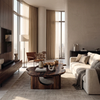 Live Edge Sculptural Coffee Table with Solid Base in Natural Wood - view 4 of 7
