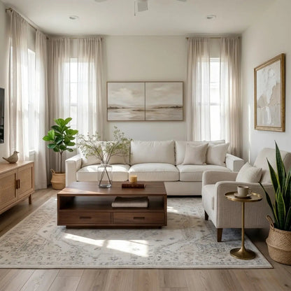 Solid Wood Coffee Table with Storage Drawers, Modern Design for Living Room - view 2 of 9