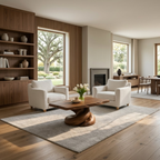 Solid Wood Coffee Table with Live Edge Top and Organic Sculptural Base - view 2 of 9