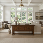 Solid Wood Console Table with 3 Drawers for Living Room or Entryway - view 2 of 9