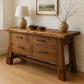 Rustic Solid Wood Console Table – Handcrafted with Timeless Character - view 1 of 5