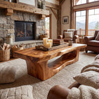 Organic Sculptural Coffee Table With Open Carved Base - view 1 of 8