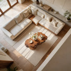 Organic Live Edge Natural Wood Coffee Table with Flowing Sculptural Base - view 6 of 7