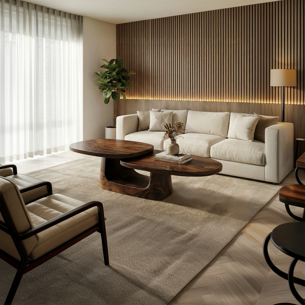 Modern Coffee Table Set For Living Room And Bedroom - view 7 of 8
