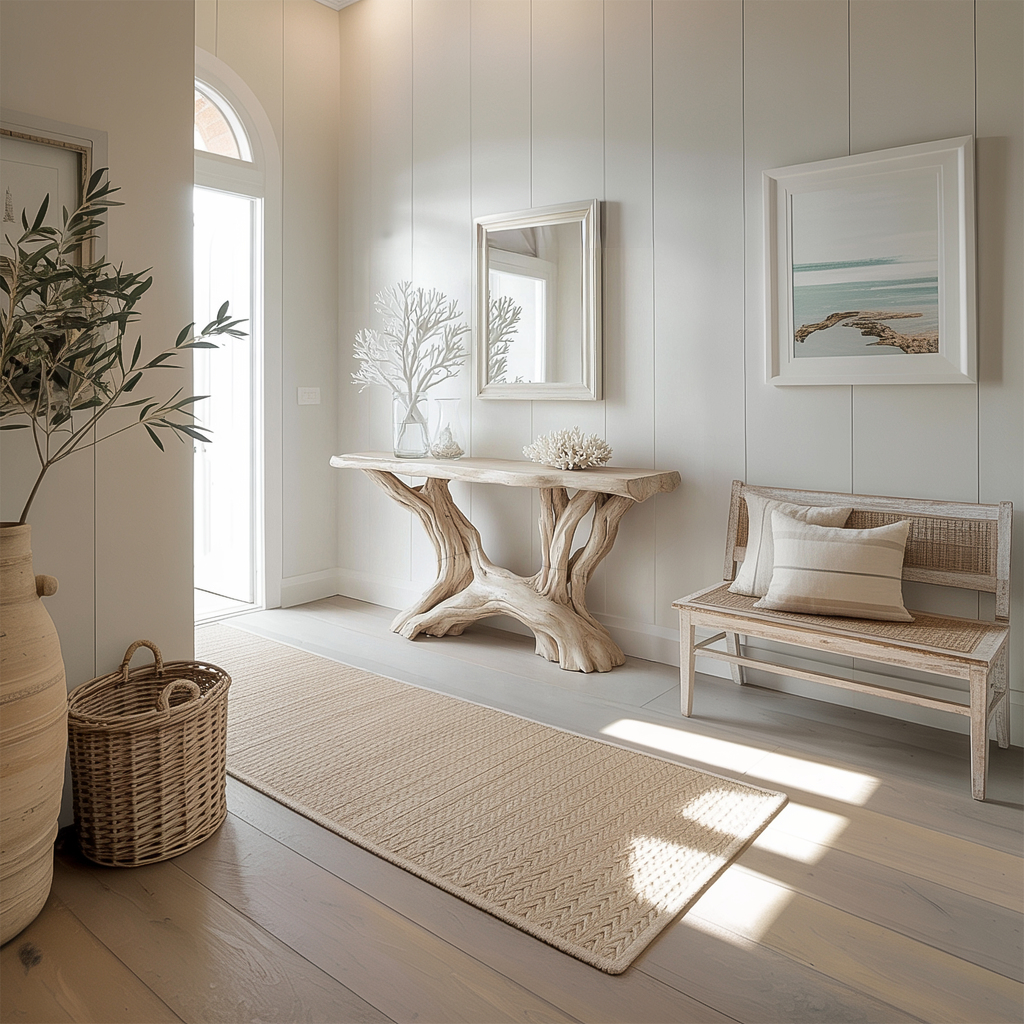 Coastal Rustic Organic Console Table Living Room And Entryway - view 3 of 8