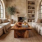 Live Edge Coffee Table With Open Shelf Storage - view 6 of 8