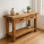 Handcrafted Solid Wood Console Table – Modern Organic Simplicity - view 1 of 5
