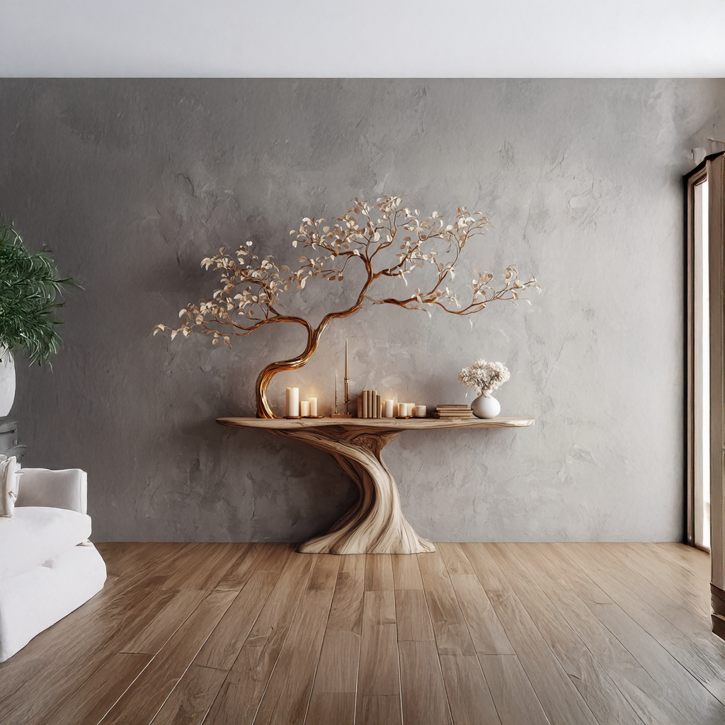 Midcentury Tree Console Table Entryway - view 3 of 8