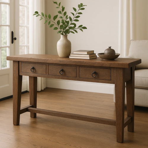 Handcrafted Solid Wood Entryway Console, Console Table - view 1 of 5
