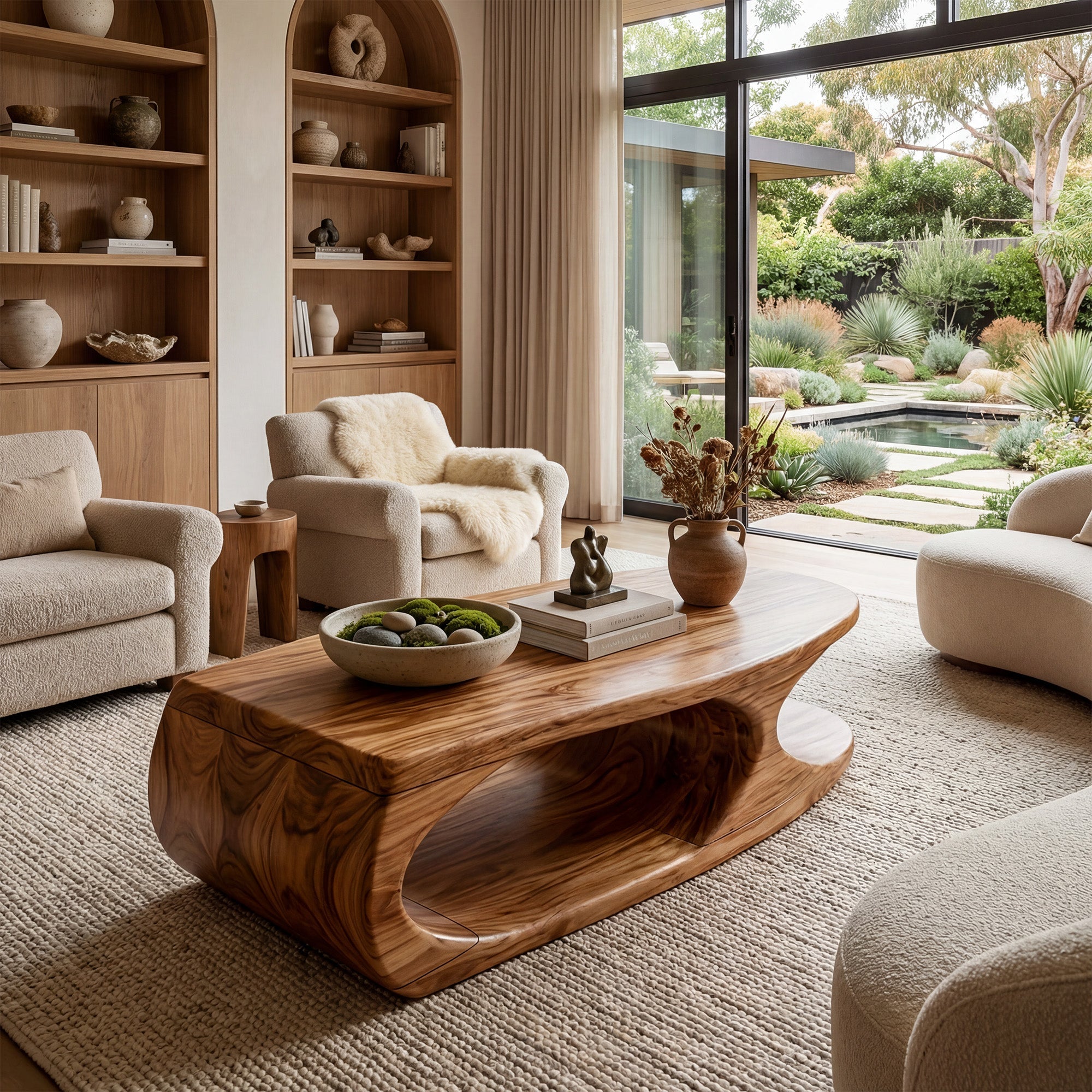 Organic Loop Coffee Table With Sculptural Open Base - view 5 of 8