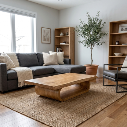 Mid Century Wave Coffee Table Living Room And Sitting Room - view 5 of 8