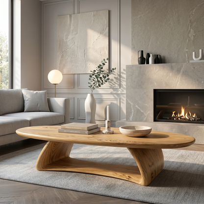 Contemporary Coffee Table With Artistic Sculptural Form For Living Room - view 5 of 8