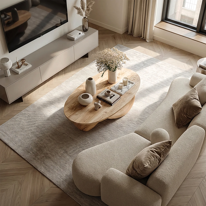 Organic Sculptural Coffee Table with Flowing Loop Base - view 4 of 7