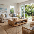 Minimalist Solid Wood Coffee Table With Open Shelf - view 4 of 8