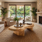 Organic Freeform Live Edge Coffee Table With Sculptural Base - view 4 of 8