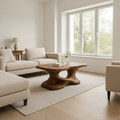 Handcrafted Solid Wood Coffee Table – Sculptural Organic Design for Living Room - view 1 of 6