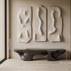 Contemporary Sculptural Bench With Carved Design For Living Room - view 7 of 7