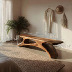 Modern Sculptural Bench For Bedroom Or Living Room - view 6 of 7