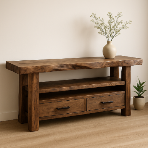 Handcrafted Solid Wood Console Table - view 1 of 5