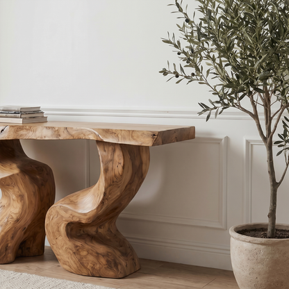 Modern Console Table Freeform Root Base For Entryway - view 2 of 8