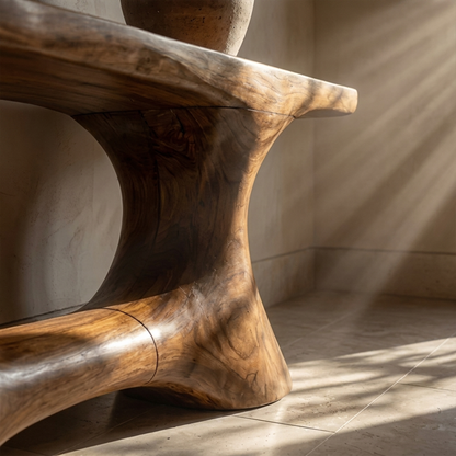 Contemporary Organic Void Base Console Table Entryway Hallway Living Room - view 2 of 8