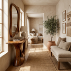 Rustic Solid Wood Console Table Living Room - view 2 of 8