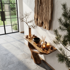 Rustic Console Table With Sculptural Tree Root Base For Entryway - view 2 of 8