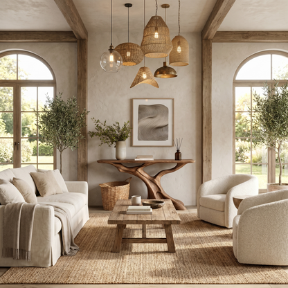 Nature Inspired Console Table With Tree Root Base For Entryway And Living Room - view 2 of 8