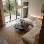 Modern Coffee Table With Sculptural Petal Inspired Design For Living Room - view 7 of 8