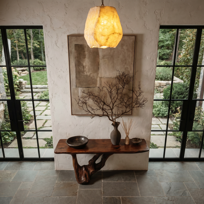 Rustic Console Table With Handcrafted Tree Root Base For Entryway And Living Room - view 2 of 8