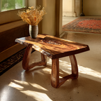 Live Edge Coffee Table with Sculptural Curved Base - view 5 of 7